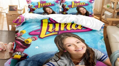 Soy Luna Comfortable Bedding Three-Piece Soft and Breathable Duvet Cover Gift