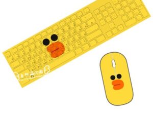 line Town Ultra-Slim Compact USB Wired Wireless Keyboard+ Mouse for Mac and PC