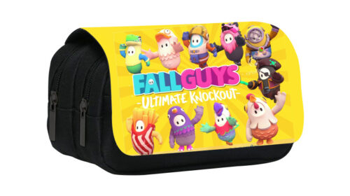 Fall Guys Pencil Bag anime Cartoon Animation Large Capacity Double layer Zipper Pencil Box Pencil Box Stationery Box