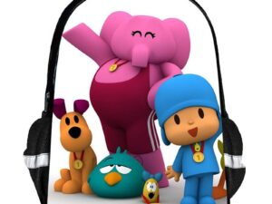 Pocoyo Backpack Kids Youth Student High Capacity Waterproof School Bag Birthday Gifts