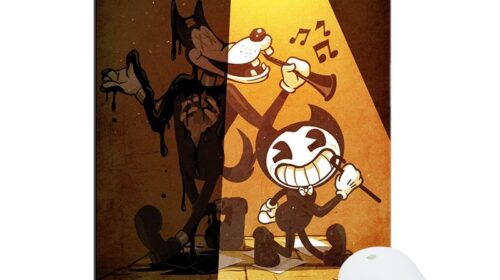 Bendy and the Ink Machine Mouse Pad Natural Rubber Washable Gift