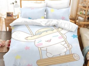 Cinnamon Comfortable Bedding Three-Piece Soft and Breathable Duvet Cover Gift