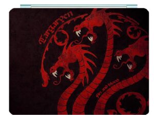 House Of The Dragon Ipad Leather Case Advanced Pu Leather Protective Cover Automatic Wake Up and Sleep Magnetic Closure Multiple Angle Bracket