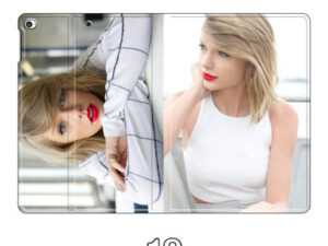Taylor Swift double sided Ipad Leather Case Advanced Pu Leather Protective Cover Automatic Wake Up and Sleep Magnetic Closure Multiple Angle Bracket