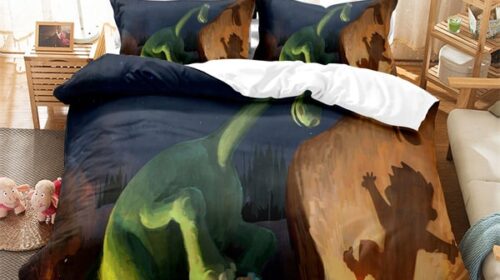 The Good Dinosaur Comfortable Bedding Three-Piece Soft and Breathable Duvet Cover