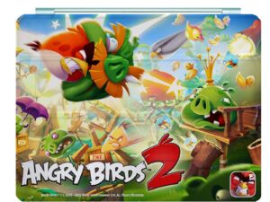 Angry Birds Ipad Leather Case Advanced Pu Leather Protective Cover Automatic Wake Up and Sleep Magnetic Closure Multiple Angle Bracket
