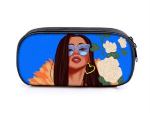 Cardi B Large Pencil Case Purse Storage Bags Multifunction Cosmetic Bag Gift