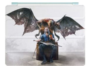 The Witcher 3 Wild Hunt Ipad Leather Case Advanced Pu Leather Protective Cover Automatic Wake Up and Sleep Magnetic Closure Multiple Angle Bracket Gift