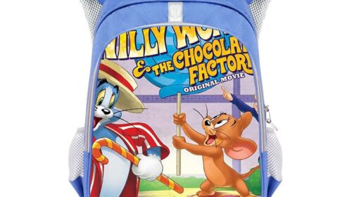 Tom and Jerry Backpack School Bag Blue Gift
