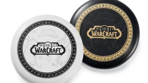World of Warcraft WOW Outdoor camping black and white frisbee