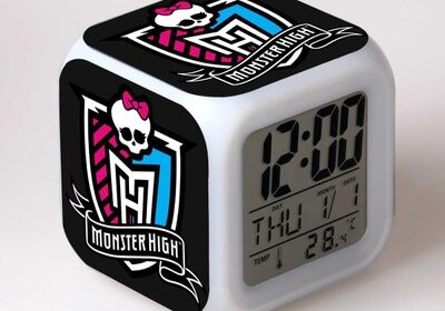 Monster High 7 Colors Change Digital LED Clock
