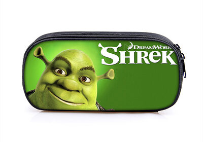 Shrek Large Pencil Case Purse Storage Bags Multifunction Cosmetic Bag