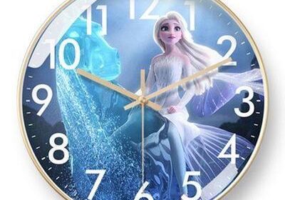 Frozen wall clock plastic 10inch
