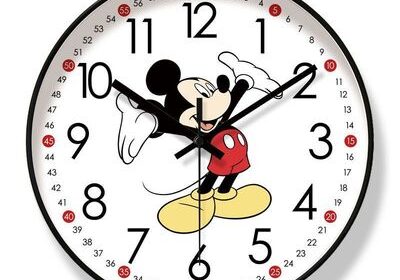 Mickey Mouse wall clock plastic 10inch