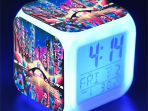 Elemental 7 Colors Change Digital Alarm LED Clock