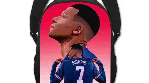 Kylian Mbappé Backpack Schoolbag