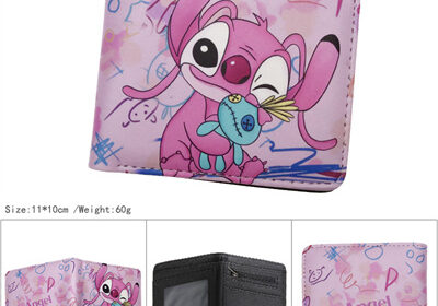 Bifold PU Leather Stitch Wallet Coin Pocket Credit Card Id Window Card Holder