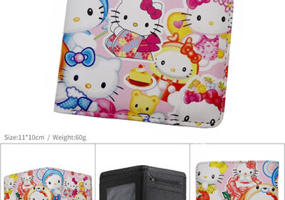 Hello Kitty Short Wallet PU Leather