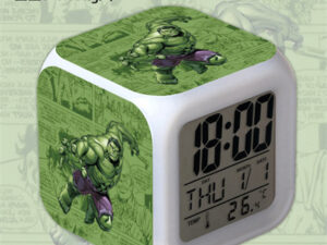 The Hulk 7 Colors Change Digital Alarm LED Clock