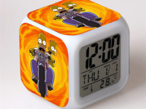 The Simpsons 7 Colors Change Digital Alarm LED Clock