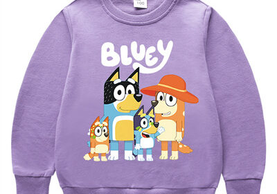 Bluey Sweatshirts Boys Hoodies Toddler Fashion Casual Baby Girls Boy Kids Sweatshirt
