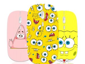 SpongeBob SquarePants Comb 2.4G Slim Wireless Mouse with Nano Receiver