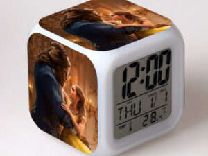 Beauty Beast 7 Colors Change Digital Alarm LED Clock