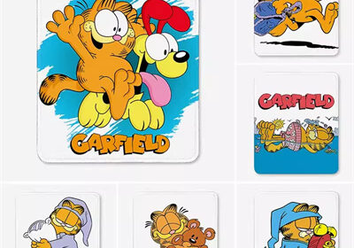 Garfield Mouse Pad Natural Rubber Washable