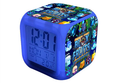 Roblox Blox Fruits 7 Colors Change Digital Alarm LED Clock