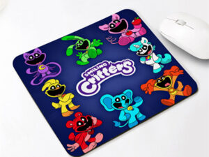 Smiling Critters Cartoon Mouse Pad