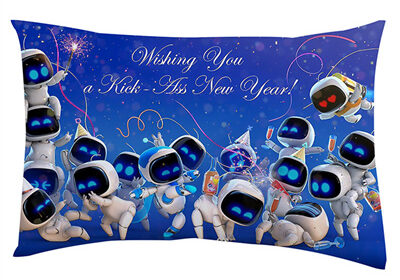 Astro Bot Premium Hollow Cotton Long Pillow