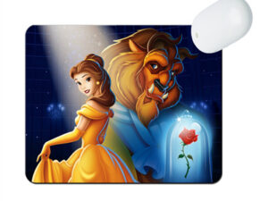 Beauty and the Beast Mouse Pad Natural Rubber Washable