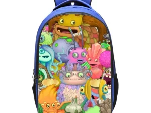My Singing Monster Backpack School Bag Blue